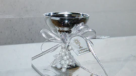 Lembrança de Comunhão - C3287 - Calice decorado com cacho de uvas